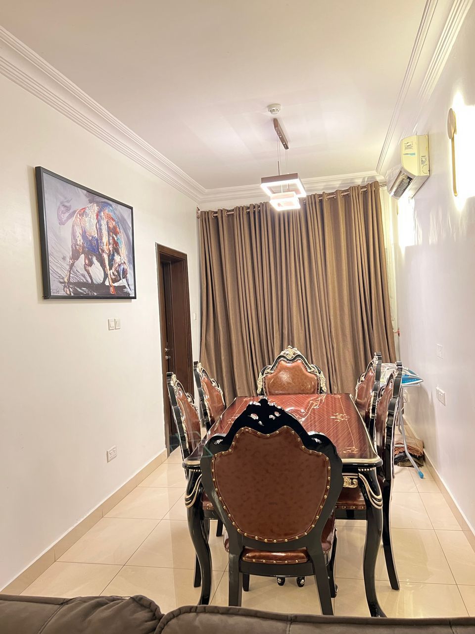 fully finished 3bedrooms flat with 1 room bq 12