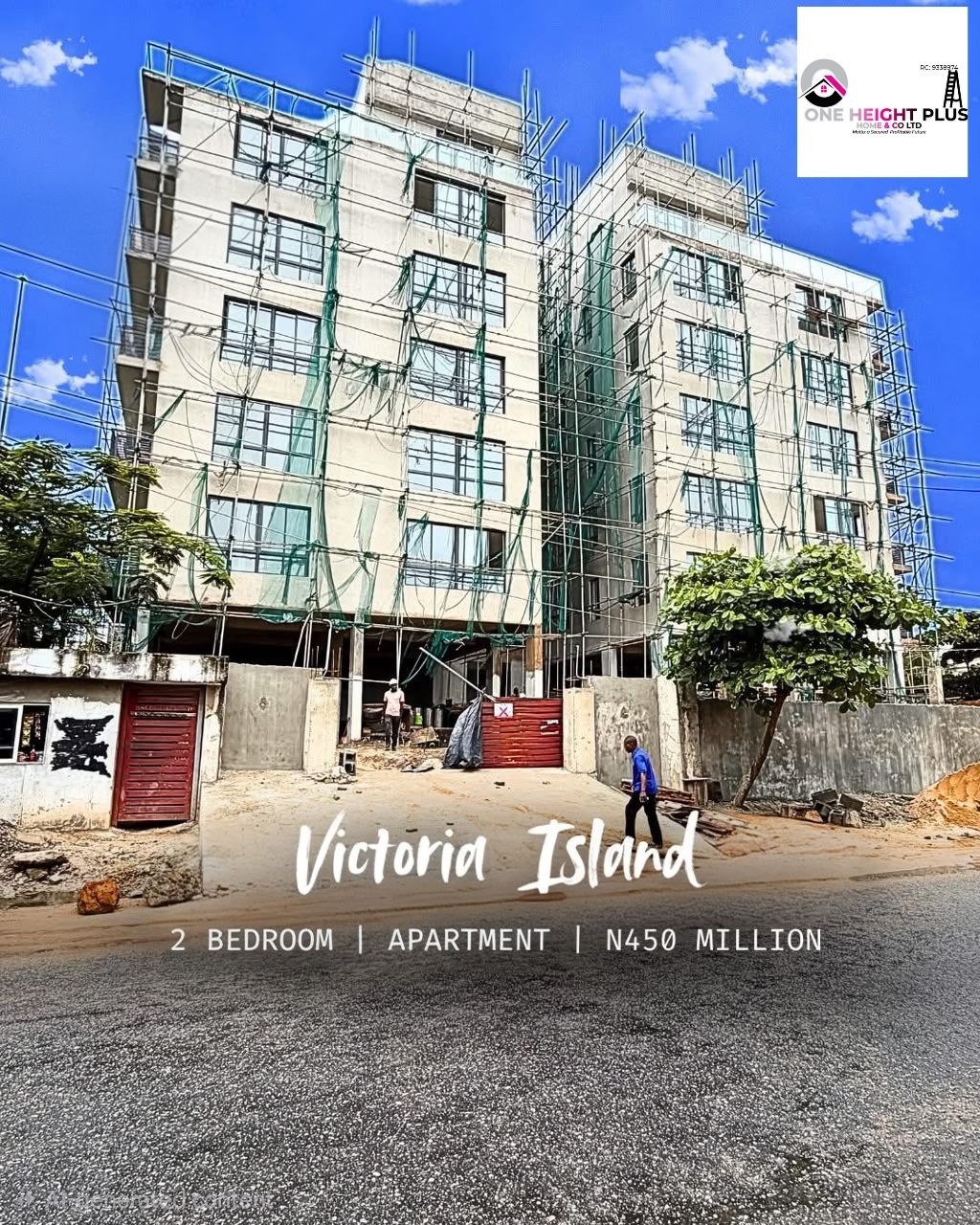 A 2bedroom apartment in Victoria Island,  lagos nigeria,  450m ,