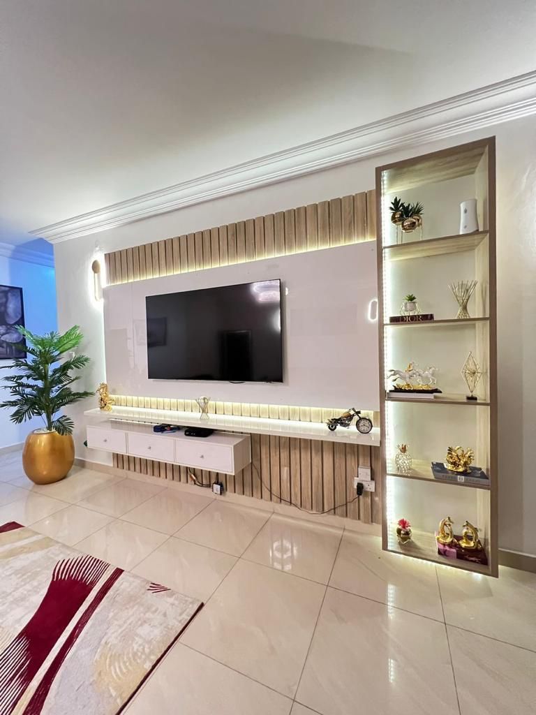 fully finished 3bedrooms flat with 1 room bq 8