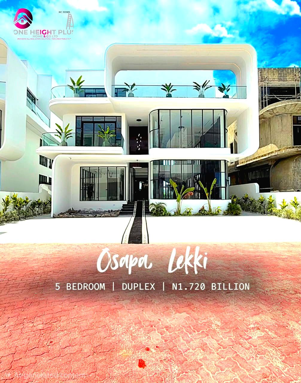 5Bedrooms Fully Detached Duplex , 1.7Bn, Swimming pool, Osapa London